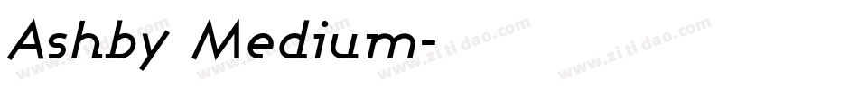Ashby Medium字体转换